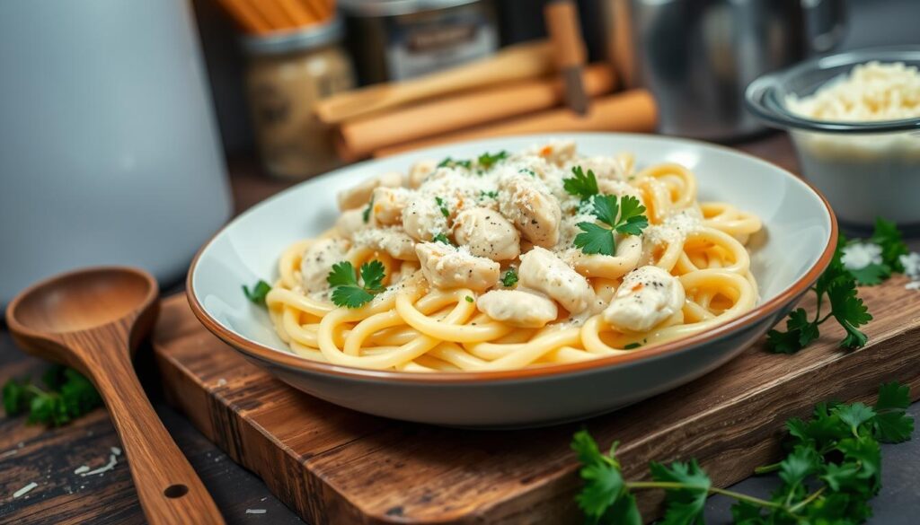 homemade alfredo pasta