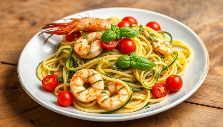 pesto langostino zucchini and pasta recipes