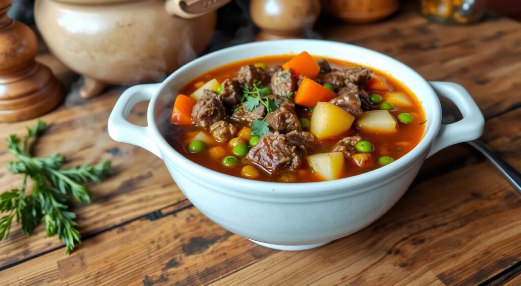 easy vegetable beef soup