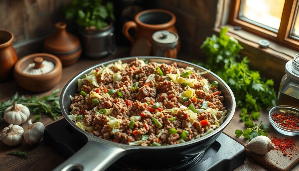 ground beef and cabbage recipes